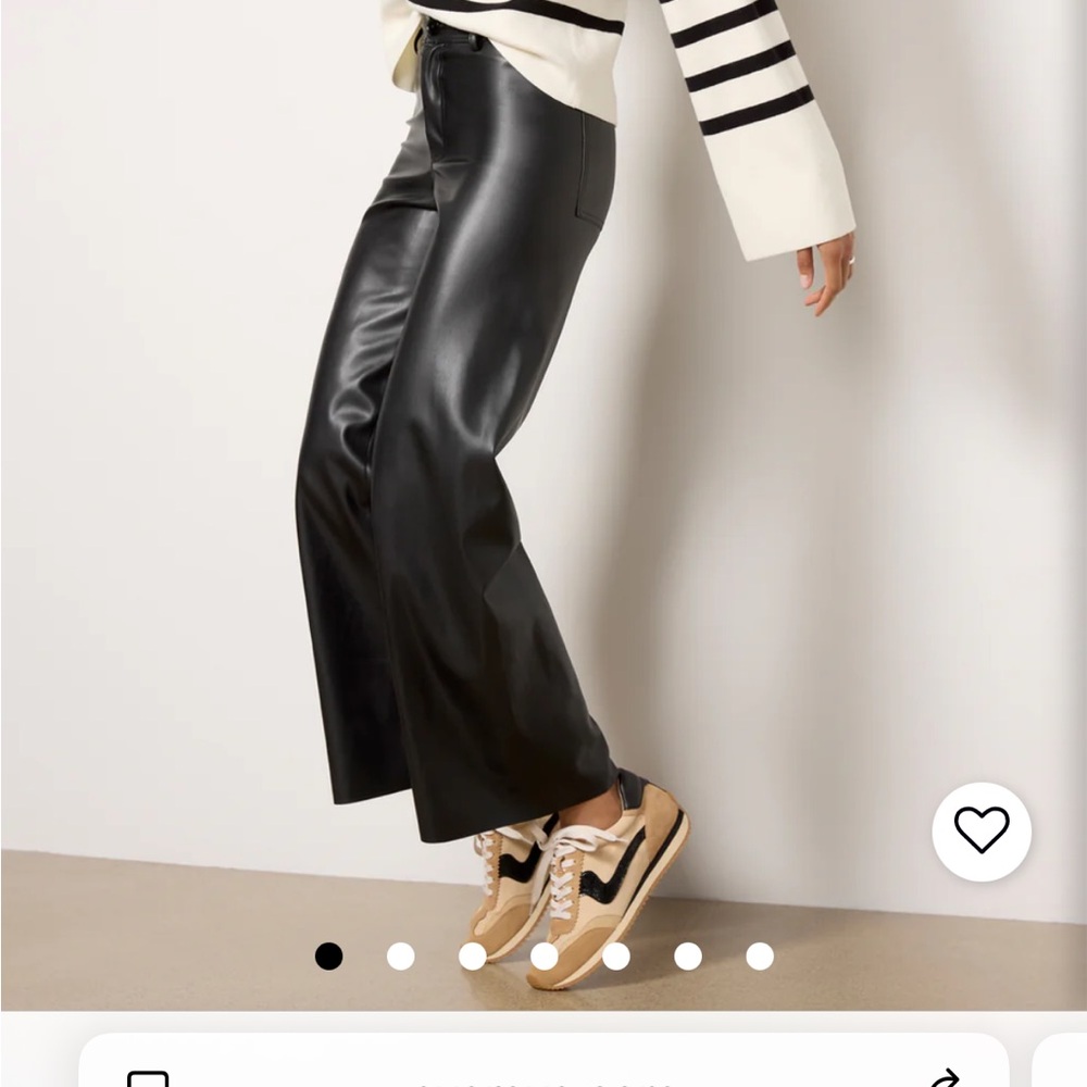 Z Supply Rylynn Black Faux Leather Pants